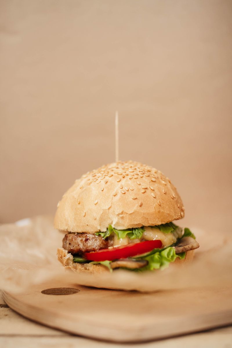 Cheeseburger with melted cheese