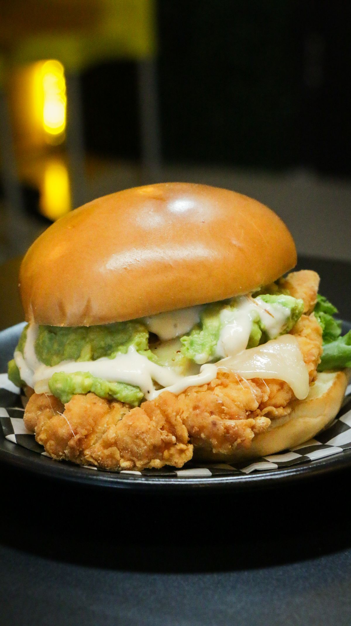 Chicken Burger with melted cheese