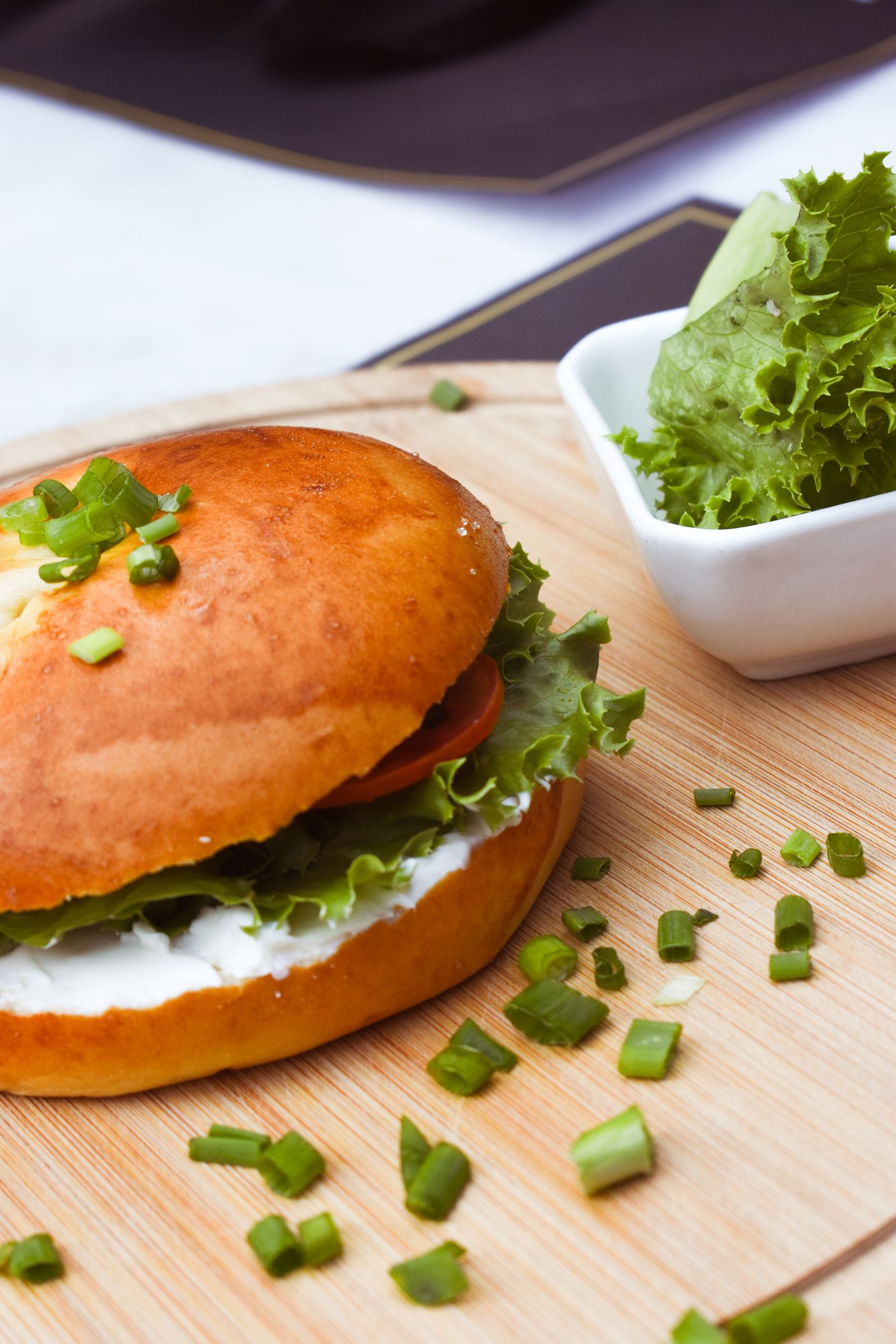 Veg Burger with fresh ingredients